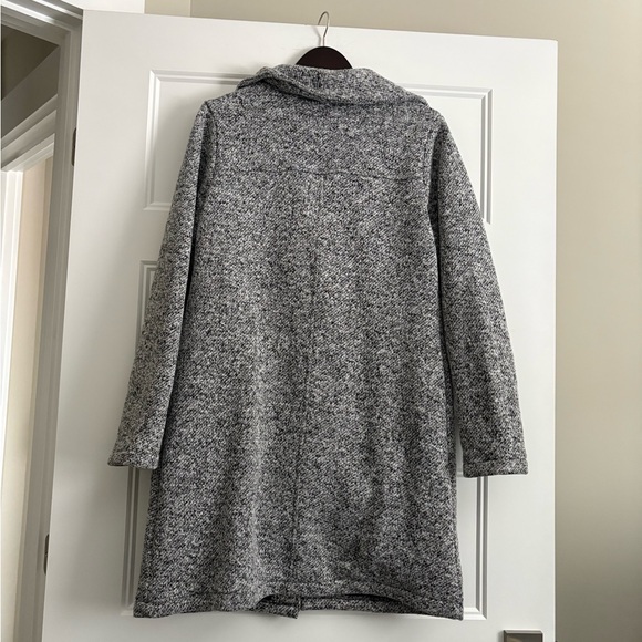 Steve Madden Tweed Coat Heather Grey Sz Large - Picture 2 of 8